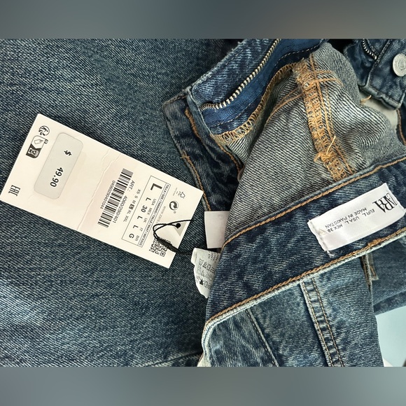 Zara midi denim skirt NWT - Picture 2 of 2